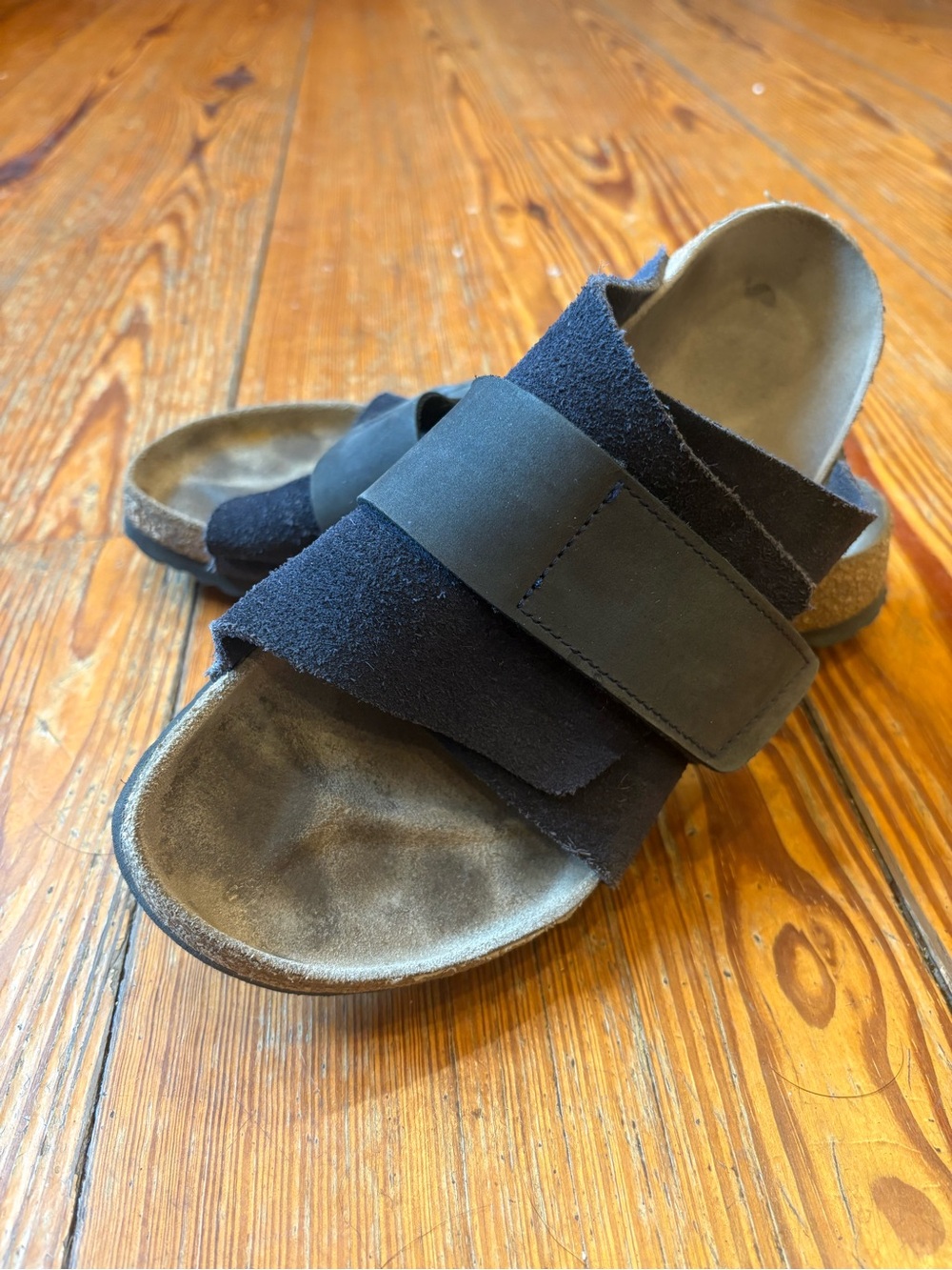 Birkenstock Kyoto Navy Blue Suede Sandal